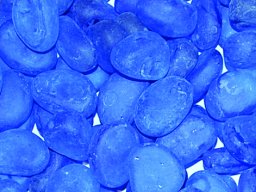 Sea Glass Pebble Blue